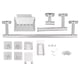 thumbnail image 5 of Juego De Herrajes Para , Toallero 11PCS Con Accesorios Para Hotel, 5 of 7