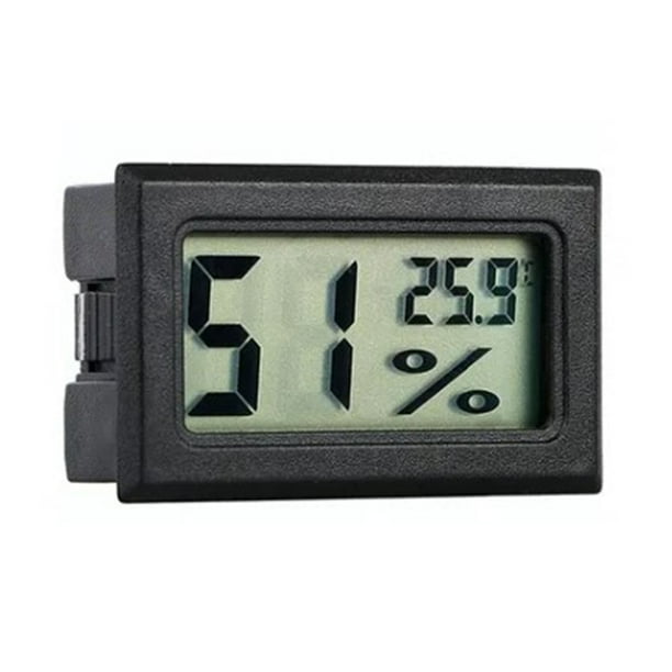 Medidor de temperatura, termómetro con pantalla digital Medidor de temperatura electrónico negro Termómetro con pantalla digital diseñado para precisión
