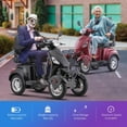 thumbnail image 4 of QEASET Heavy Duty 4-Wheel Mobility Scooters,800W All Terrain Electric Recreational Scooter,31 Miles Long Travel Range, 4 of 7