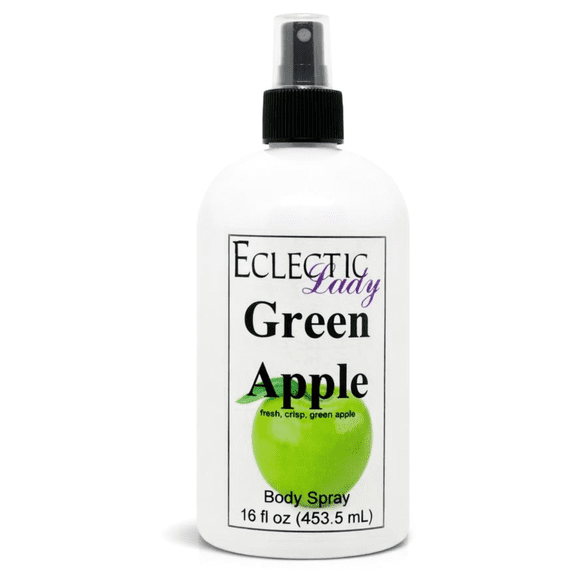 Green Apple Body Spray, Eclectic Lady, Hydrating Mist, Unisex, 16 oz