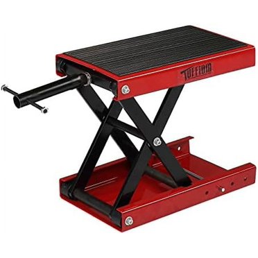 HomCom Portable Adjustable Steel Motorcycle Lift Stand/Bike Repair Rack ...