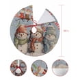 thumbnail image 7 of Blue Snowman Christmas Christmas Tree Skirt 36 Inches Large Christmas Skirt Tree, Xmas Stocking Winter Snowflake Tree Skirt Christmas Decorations for Fireplace Party Holidays Indoor Outdoor, 7 of 7