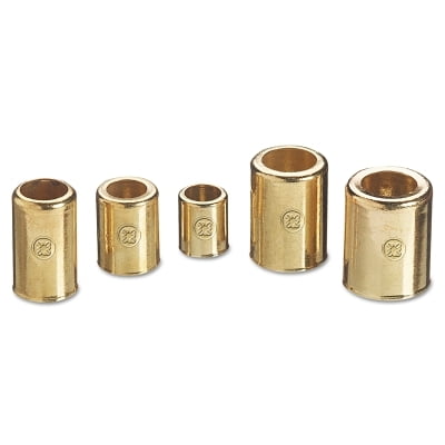 Brass Hose Ferrules, 0.525 In I.D. | Bundle of 5 Each