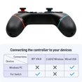 thumbnail image 4 of Manette de Jeu Sans Fil Joystick Contrôleur Bluetooth pour Console Switch Pro Gauche Violet Droit Orange, 4 of 4