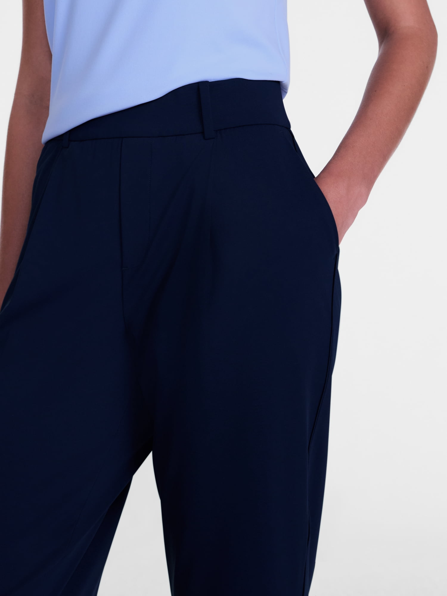 Avia Women's and Women's Plus Tapered Interlock Trousers, 27" Inseam, Sizes XS-4X