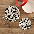 thumbnail image 2 of Panda 2 Pack Pot Holders Trivets, Heat Resistant Hot Pads for Kitchen Table Decoration Trivets for Hot Dishes/Pot/Bowl/Teapot/Hot Pot Holders, 7" + 9.45", 2 of 7