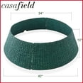 thumbnail image 7 of 42-Inch Water Hyacinth Christmas Tree Collar, Woven Tree Base Cover with Cord Cut Out, Green, 7 of 7
