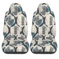 thumbnail image 1 of LAKIMCT Vintage Style Print Car Seat Covers Vehicle Front Seat Covers Universal Fit Seat Protector, 1 of 9