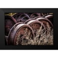 thumbnail image 2 of Mahan, Kathy 14x11 Black Modern Framed Museum Art Print Titled - Vintage Train Yard II, 2 of 5