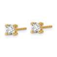 thumbnail image 2 of Auriga Fine Jewelry 14K Yellow Gold 2/3 cttw Round Lab Grown Diamond Stud Earrings for Women (Clarity- SI, Color-G-H), 2 of 5