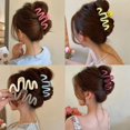thumbnail image 3 of Pinces à Cheveux Mode Colorées pour Femmes Filles, Accessoires Cheveux Coréens Simples Irréguliers, 3 of 7
