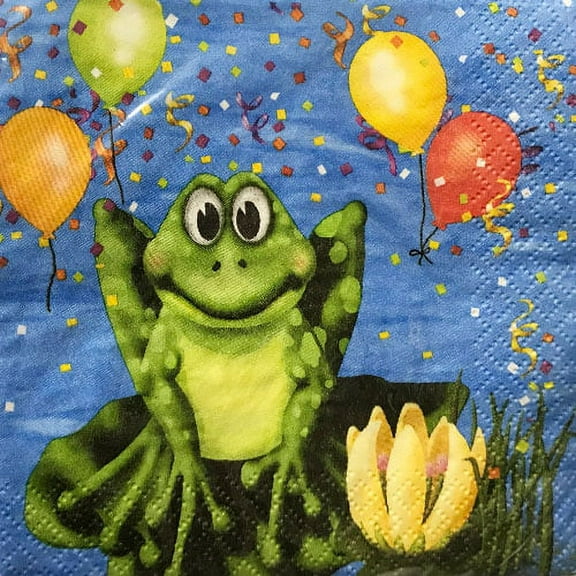 Happy Birthday 'Swamp Party' Small Napkins (16ct)