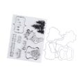 thumbnail image 1 of Sellos transparentes para bricolaje, sellos transparentes, juego de sellos transparentes con impresión transparente, sellos de goma transparentes, durabilidad probada en el tiempo, 1 of 12