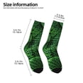 thumbnail image 2 of Naloa Natural Green Leaves Kids Socks Unisex Kids and Toddlers' Crew Socks, ,1 Pairs, 2 of 5