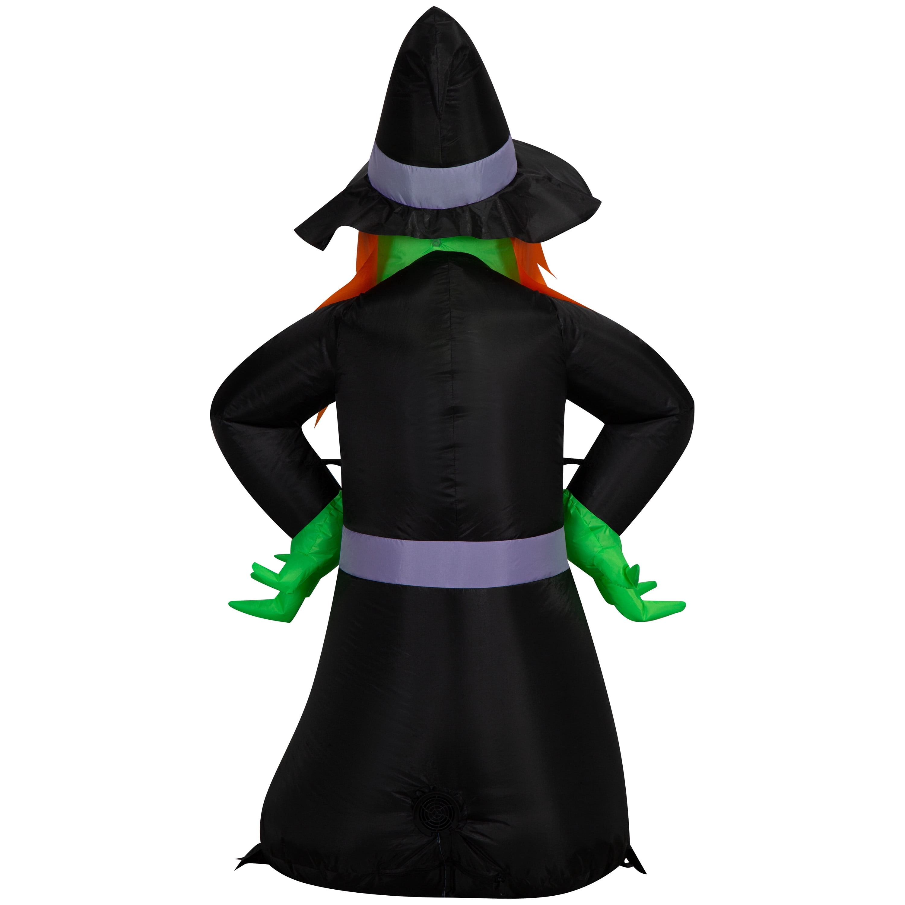 Scary Witch Airblown Yard Inflatable, Multicolor, 4', Halloween by Way To Celebrate