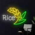 thumbnail image 2 of Handmadetneonsign Rice Neon Sign, Organic Rice Wall Art Decor, Farmer Farmhouse Wall Decor, 2 of 5