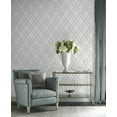 thumbnail image 4 of Wallquest, Inc. Luxe Haven Coastal Lattice Peel and Stick Wallpaper Harbor Mist, 4 of 10