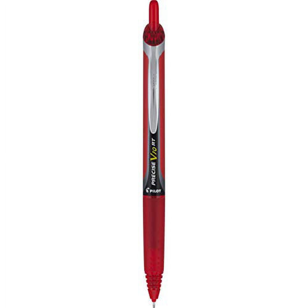PILOT Precise V10 RT Refillable & Retractable Rolling Ball Pens, Bold Point, Red Ink, 12-Pack (13456)