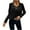 Black, variant on BUIgtTklOP Women's Temperament Leather Velvet Tassel Trim Button Placket Jacket Solid Color Long Sleeved Tassel Jacket Cardigan