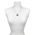 thumbnail image 3 of Delight Jewelry Silvertone Hot Pink Large Cheetah Print Heart Miracles Ring Charm Necklace, 18", 3 of 4