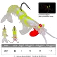 thumbnail image 2 of Cebo de camarón de pesca luminoso 7,3 cm 6g señuelos de trucha de gancho único suave (estilo B) Ehuebsd Para estrenar, 2 of 3