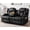 Black, variant on ROOMARK Manual Recliner Loveseat with Massage, Heat & Speakers, Leather Reclining Sofa, USB Type-C Port, Omversized Home Theater Loveseat for Living Room (Loveseat)