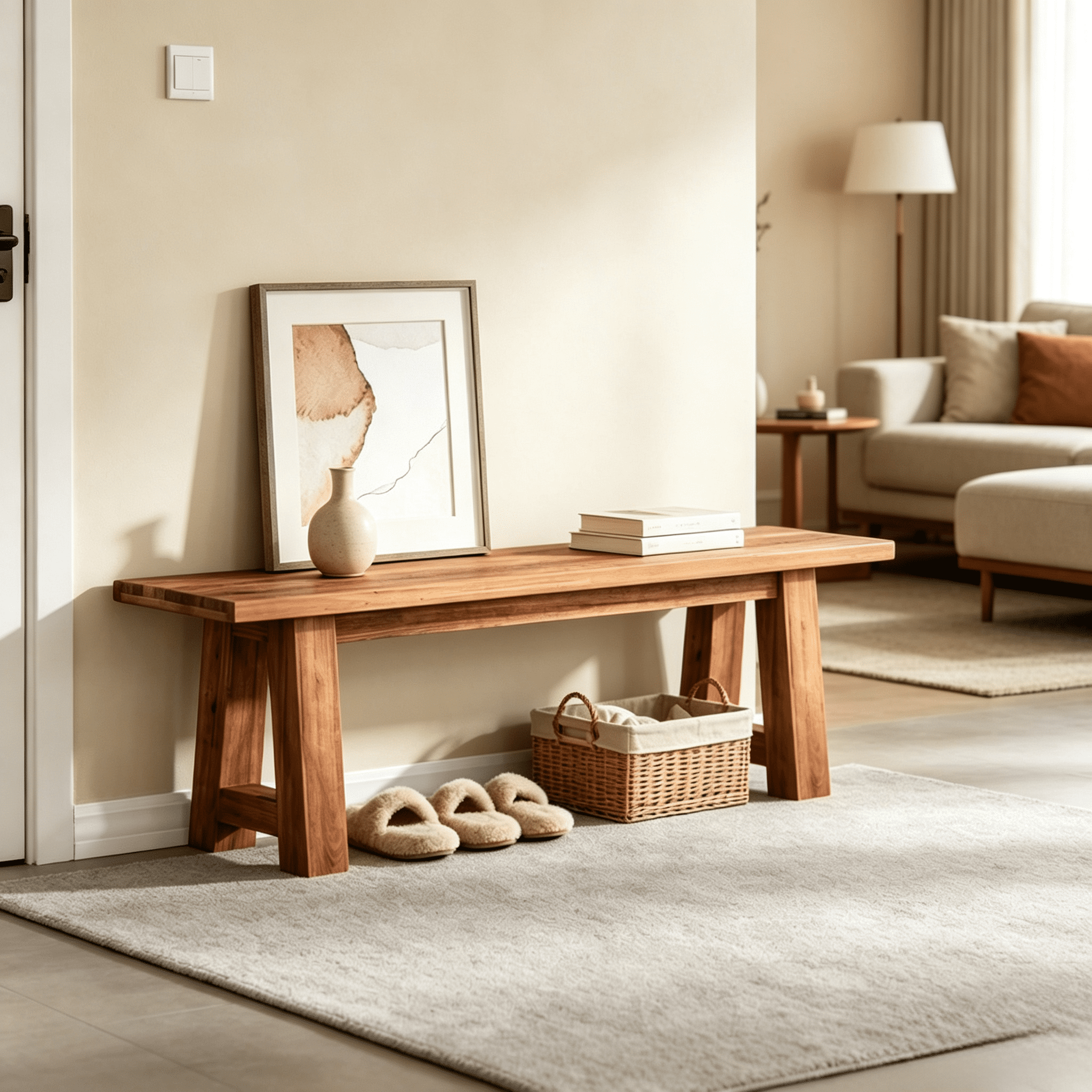 Solid Bench Chair
