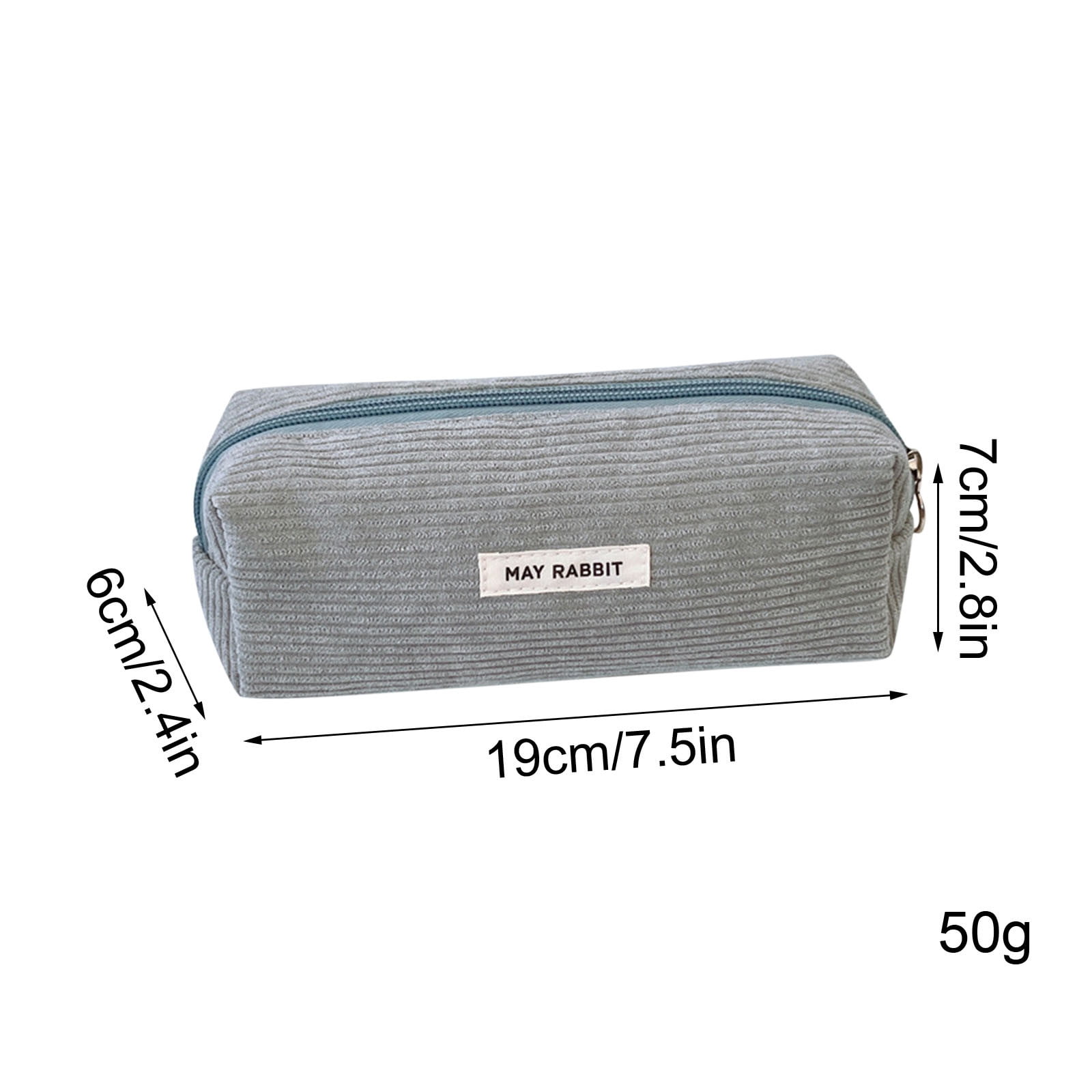 SBYOJLPB Trousse Rétro En Velours Côtelé Couleur Unie Grande Capacité Sac De Rangement Pour Papeterie Étudiante Sac De Maquillage Portable Sac à Main Haut De Gamme