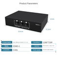 thumbnail image 4 of 3 Channel 5 Ypbpr RGB Component Selector AV Switcher Output Ypbpr Component RGB Switcher,1 x 3-way RGB component Switch,Black, 4 of 8