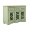 thumbnail image 4 of FESTIVO Versatile Buffet Cabinet with Glass Doors and Adjustable Shelves - 44.5" in Width Green, 4 of 6