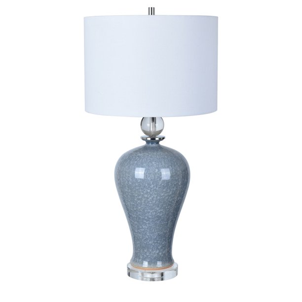 Ambient 30.5Inch Table Lamp, Blue and Clear