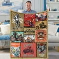 thumbnail image 4 of Motorcycle Throw Blanket Motorcycle Blanket for Boys Motorcycle Lover Gift Throw Blanket Soft Cozy Fluffy Fuzzy Flannel Motor Cycle Blankets for Teen Men Women Birthday Sofa Couch Bed Decor(50"x60"), 4 of 9