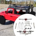 thumbnail image 4 of Almencla RC Car Part Retrofitting Accessories Front and Rear Assembly Kits Durable Modified for MN82 LC79 MN78 1/12 Scale RC Hobby Car Argent, 4 of 6
