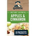 thumbnail image 1 of Quaker Apples & Cinnamon Instant Oatmeal, 1 of 9