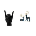thumbnail image 1 of Estatua de gesto de roca, obra de arte de resina moderna y creativa, esculturas de alce y ciervo, decoración del hogar, ideal para regalar, decoración, 1 of 8