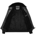 thumbnail image 4 of Miqool Biker Jacket for Men Faux Leather Zip Up Stand Collar Long Sleeve Motorcycle Coats with Pockets, 4 of 8