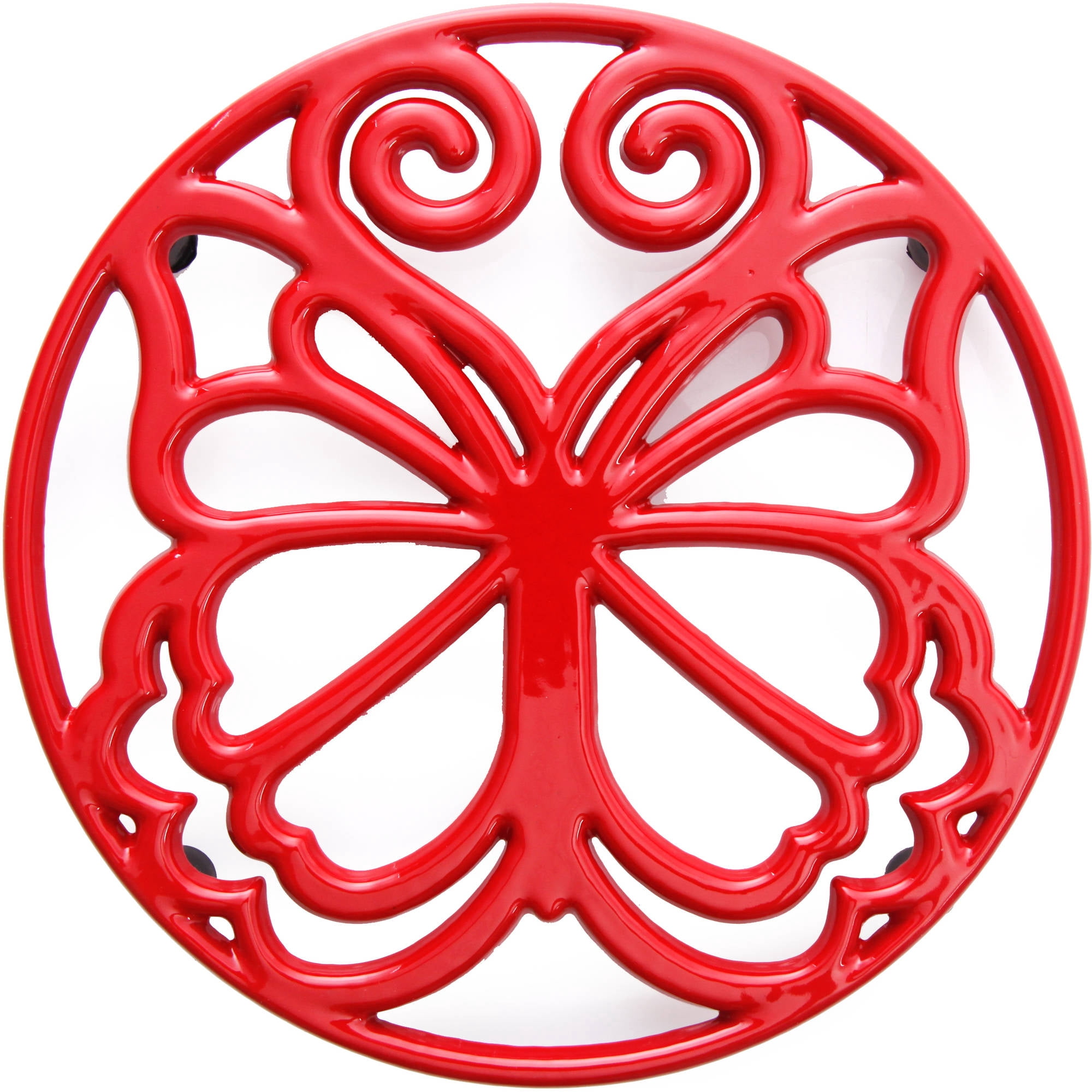 The Pioneer Woman Cast Iron 8" Red Timeless Beauty Trivet