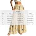thumbnail image 4 of Tqcoqu Womens Floral Wide Leg Palazzo Pants, High Waist Boho Lightweight Pants for Casual, Beach & Vacation Wear,Women's Size XS-XXL, 4 of 8