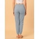 thumbnail image 5 of Pantalones de chándal de algodón Allegra K con cintura elástica casual para mujer Gris L, 5 of 6