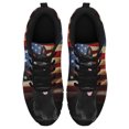 thumbnail image 2 of Black German Shepherd American Flag Running Shoes Sneakers Mesh Black Size 11, 2 of 5