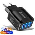 thumbnail image 2 of 3 USB Ports QC3.0 5.1A Fast Charging Phone Quick Charger Adapter EU/US Plug, 2 of 10