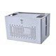 thumbnail image 5 of Caja de almacenamiento para enrutador, organizador de escritorio portátil multifuncional, regleta de enchufes, cable Gris, 5 of 9