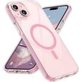 thumbnail image 6 of Compatible with iPhone 15 Plus Case - Compatible with MagSafe - Magnetic Clear Trasparent Design - Non-Yellowing Anti-Slip - Shockproof Bumper Phone Cover - 6.7" 2023 - White, 6 of 12