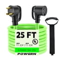 thumbnail image 1 of 25FT 30 Amp RV Extension Cord Outdoor with Grip Handle, Flexible Heavy Duty 10/3 Gauge STW 3 Prong RV Power Cord with Cable Organ, 1 of 5