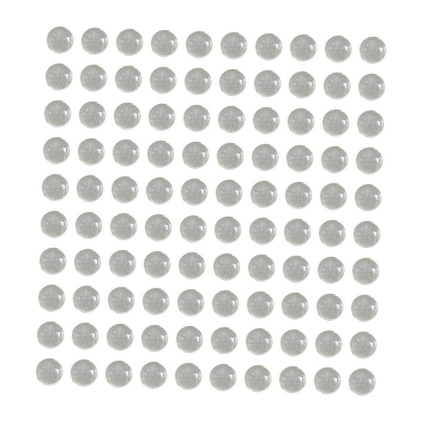 100 piezas de cuentas de vidrio pequeñas de vidrio bolas decorativas cuentas redondas transparentes para llenado del jarrón , 10mm 10 mm