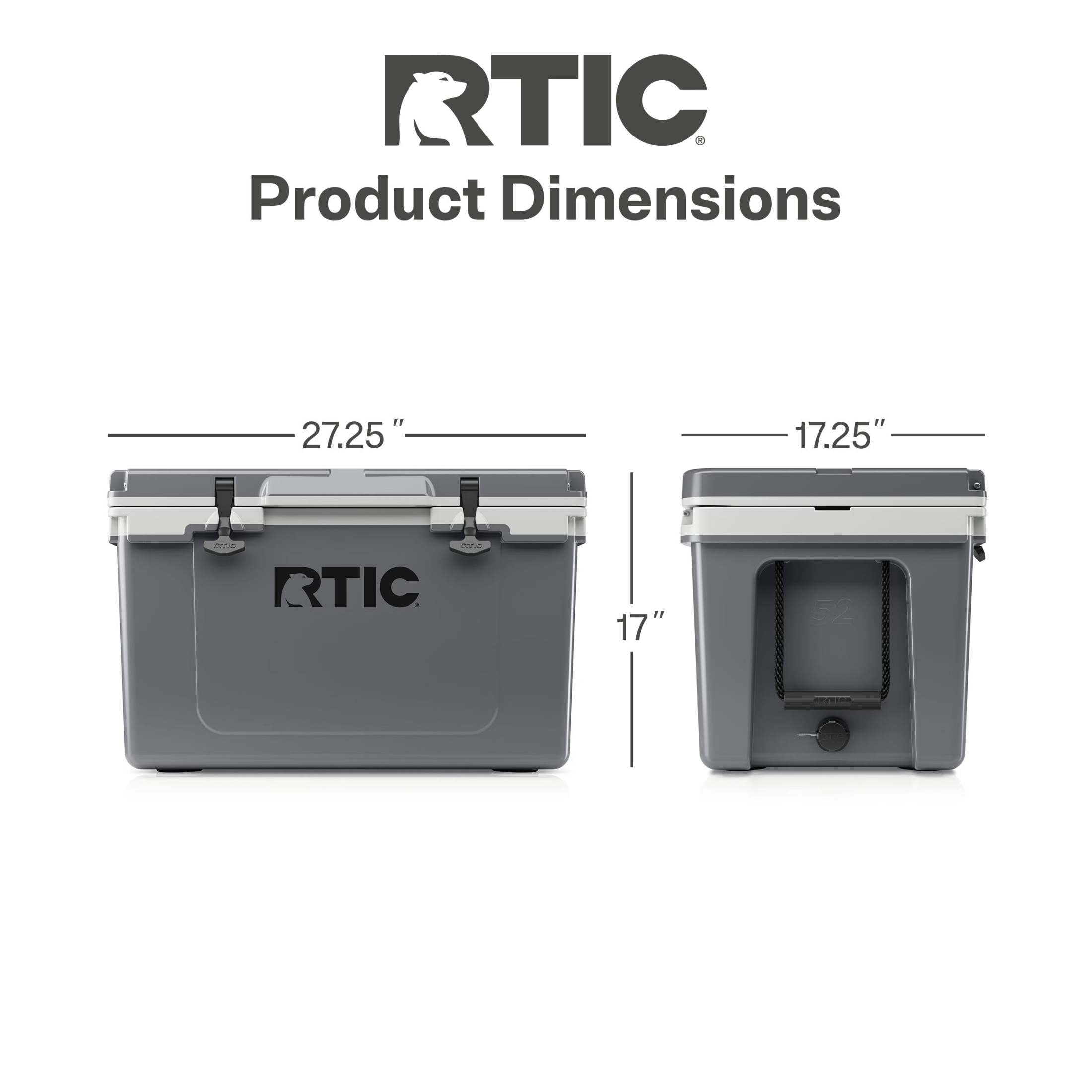 Free Shipping! RTIC Ultra-Light Hard-Sided Cooler 52 QT Fits 76