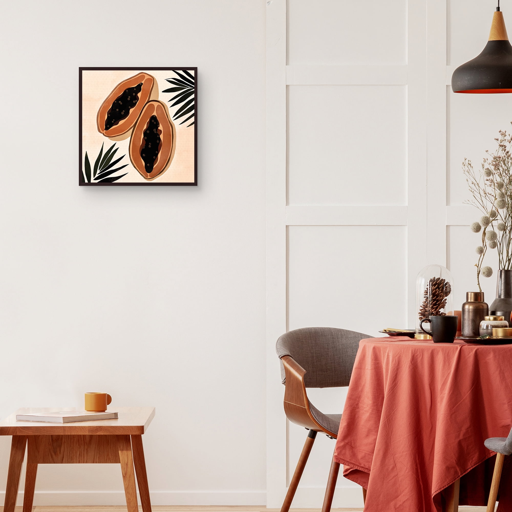 Papaya by Bria Nicole Framed Canvas Art Print