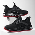 thumbnail image 3 of Men's Shock Absorbing Air Cushion Running Sneakers, Breathable Lightweight Gym Fitness Walking Athletic Shoes, 3 of 6