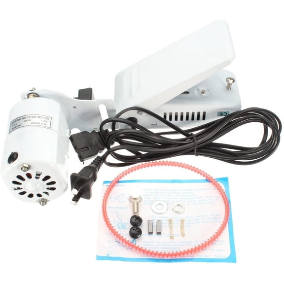 SEWING MACHINE MOTOR & FOOT PEDAL CONTROL SET FITS SINGER 15 CLASS .9 AMPS