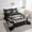 Black White Pink, variant on Hippie Mushroom Bedding Comforter Sets Cartoon Wild Fungus Bed in a Bag 7pcs, Rainbow Stars Bedding Set Botanical Plants Full Size Comforter Set, Boho Black Bed Set